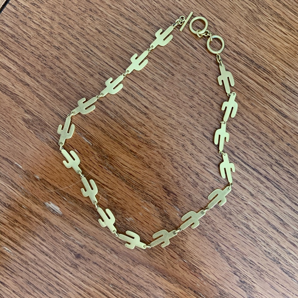 Gold Cactus Necklace
